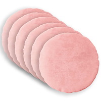 vidaXL Kuddöverdrag 6 st HEERLEN Rosa Ø 30 cm Flanell