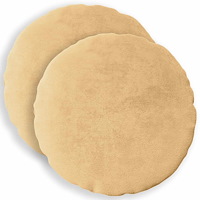 vidaXL Kuddöverdrag 2 st HEERLEN Taupe Ø 30 cm Flanell