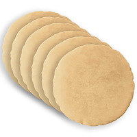 vidaXL Kuddöverdrag 6 st HEERLEN Taupe Ø 30 cm Flanell