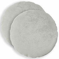 vidaXL Kuddöverdrag 2 st HEERLEN Ljusgrå Ø 40 cm Flanell