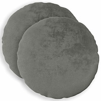 vidaXL Kuddöverdrag 2 st HEERLEN Mörkgrå Ø 60 cm Flanell
