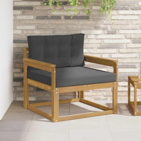 vidaXL Utomhus Mellansoffa Polyester Vit