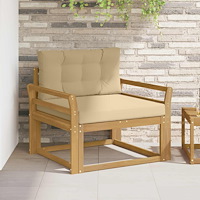 vidaXL Utomhus Mellansoffa Polyester Vit