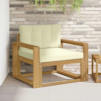 vidaXL Utomhus Mellansoffa Polyester Vit
