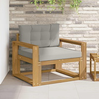vidaXL Utomhus Mellansoffa Polyester Vit