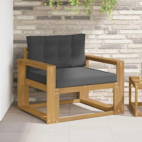 vidaXL Utomhus Mellansoffa Polyester Vit