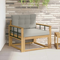 vidaXL Utomhus Mellansoffa Polyester Vit