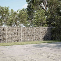 vidaXL Gabion med 3,5 mm tråd och 5x5 cm nät 600x10x100 cm