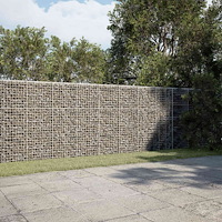 vidaXL Gabion med 3,5 mm tråd och 5x5 cm nät 950x30x150 cm