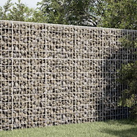vidaXL Gabion med 5 mm tråd och 5x10 cm nät 100x30x150 cm