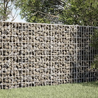 vidaXL Gabion med 5 mm tråd och 5x10 cm nät 100x50x100 cm