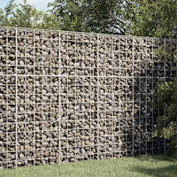 vidaXL Gabion med 5 mm tråd och 10x10 cm nät 150x10x150 cm
