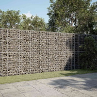 vidaXL Gabion med 5 mm tråd och 10x10 cm nät 1150x100x200 cm