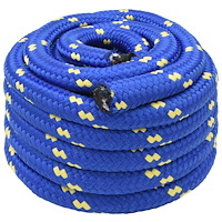 vidaXL Mångsidigt bruksrep 30 mm 10 m Blå PP 5400 kg Maxbelastning