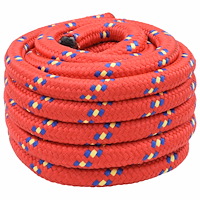 vidaXL Mångsidigt bruksrep 30 mm 10 m Röd PP 5400 kg Maxbelastning
