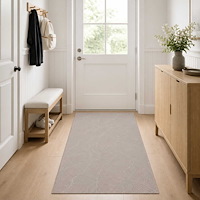 vidaXL Matta IZA Beige 80 x 200 cm 100% Polyester Kort lugg