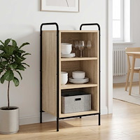 vidaXL Sideboard Sonoma-ek 97 x 33 x 81 cm Konstruerat trä