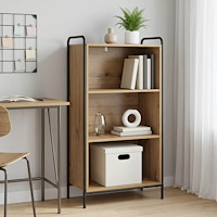 vidaXL Bokskåp 55,5 x 33 x 174 cm Konstruerat trä Artisan-ek
