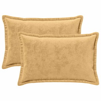 vidaXL Kuddöverdrag 2 st HOUTEN Taupe 50 x 80 cm Flanell
