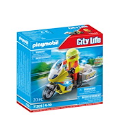 Playmobil Playmobil myLife City Life - Rescue Motorcycle with Flashing Light - byggsats
