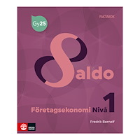 Fredrik Bernelf Saldo Företagsekonomi nivå 1 Faktabok (häftad)