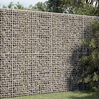 vidaXL Gabion med 3,5 mm tråd och 5x5 cm nät 150x50x200 cm
