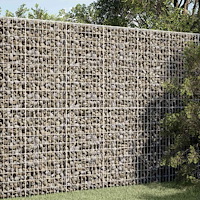 vidaXL Gabion med 3,5 mm tråd och 5x10 cm nät 150x30x200 cm