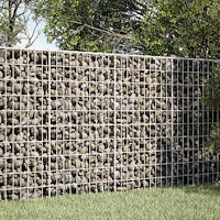 vidaXL Gabion med 3,5 mm tråd och 5x10 cm nät 50x100x100 cm