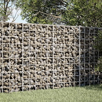 vidaXL Gabion med 3,5 mm tråd och 10x10 cm nät 50x50x100 cm