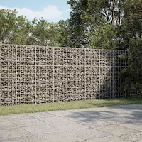 vidaXL Gabion med 3,5 mm tråd och 10x10 cm nät 200x50x150 cm