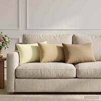 vidaXL Kudde med kudde HEERLEN 6 st Beige Polyester