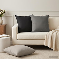 vidaXL Kudde med kudde HEERLEN 6 st Grå Polyester