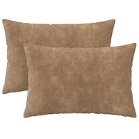vidaXL Kudde med kudde HEERLEN 2 st Taupe Mikrofiber Fleece