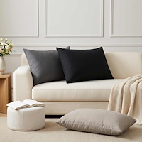 vidaXL Kudde med kudde HEERLEN 2 st Antracit Polyester