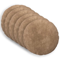 vidaXL Kudde med kudde HEERLEN 6 st Taupe Mikrofiber Fleece