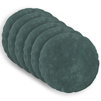 vidaXL Kudde med kudde HEERLEN 6 st HavBlå Mikrofiber Fleece