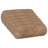 vidaXL Kudde med kudde HEERLEN 6 st Taupe Mikrofiber Fleece