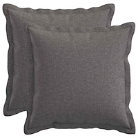 vidaXL Kudde med kudde HOUTEN 2 st Ljusgrå Faux Linne