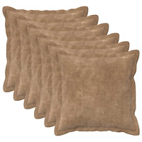vidaXL Kudde med kudde HOUTEN 6 st Taupe Mikrofiber Fleece