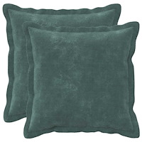 vidaXL Kudde med kudde HOUTEN 2 st HavBlå Mikrofiber Fleece