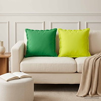 vidaXL Kudde med kudde HOUTEN 2 st Grön Polyester