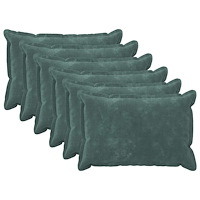 vidaXL Kudde med kudde HOUTEN 6 st HavBlå Mikrofiber Fleece