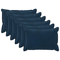 vidaXL Kudde med kudde HOUTEN 6 st Blå Mikrofiber Fleece