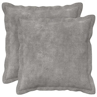 vidaXL Kudde med kudde HOUTEN 2 st Ljusgrå Mikrofiber Fleece