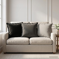 vidaXL Kudde med kudde HOUTEN 12 st Svart Polyester