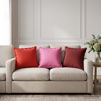 vidaXL Kudde med kudde HOUTEN 12 st Vinröd Polyester