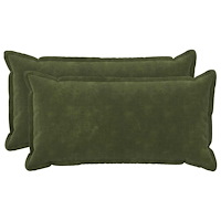 vidaXL Kudde med kudde HOUTEN 2 st Grön Mikrofiber Fleece