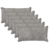 vidaXL Kudde med kudde HOUTEN 6 st Ljusgrå Mikrofiber Fleece