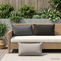 vidaXL Kudde med kudde HOUTEN 2 st Svart Polyester