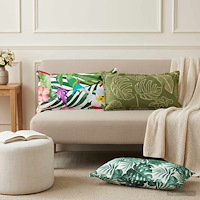 vidaXL Kudde med kudde HOUTEN 6 st Flerfärgsdesign Polyester